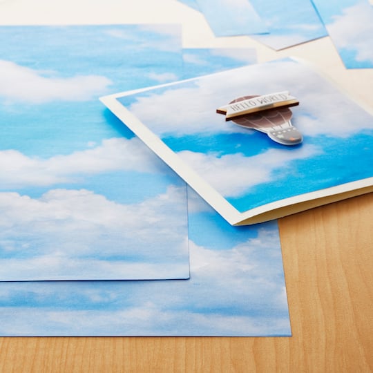 12" x 12" Cloudy Sky Sigle Sided Lightweight Paper by Recollections™